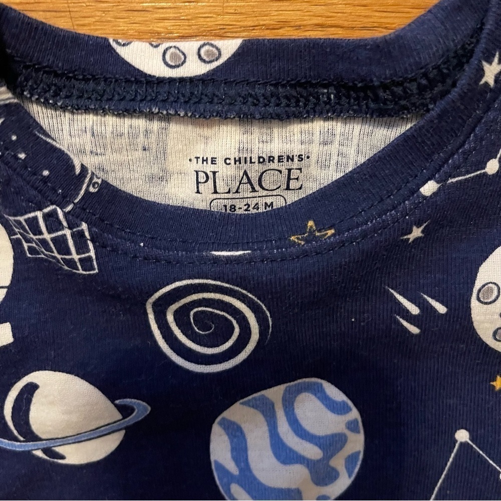TCP | Navy Blue Space Short Sleeve Pj Set | 18-24 mo - Picture 4 of 4